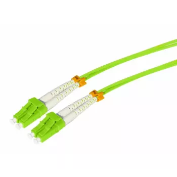 Câble patch fibre optique Tecline HD OM5 multimode, LC duplex vers LC duplex, vert citron, 3 m 796LL03