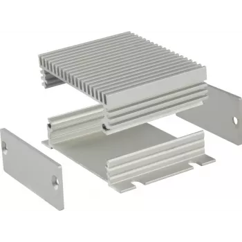 Boîtier profilé en aluminium Bopla FILOTEC F 524-80 KWL, 55,3 x 24,4 x 80 mm, anodisé 97453080.H