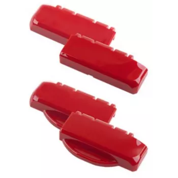 Serrure à charnière Bopla B SC HB PC-V0-3000 polycarbonate rouge feu RAL 3000 100 x 27 x 48,3 mm 96910000