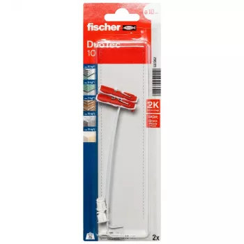 Cheville pour matériaux creux Fischer DuoTec 10 K NV 50 mm avec vis, 1 ensemble 537262