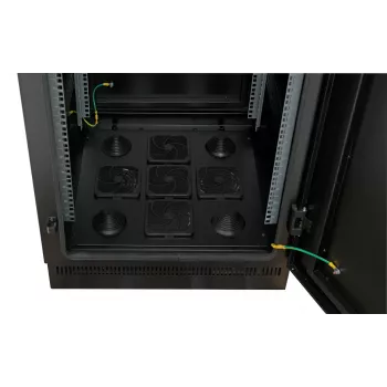 Armoire réseau 19 pouces 24U 800x800, IP55, avec socle préassemblé, RAL9005 692724IP55V2.TS