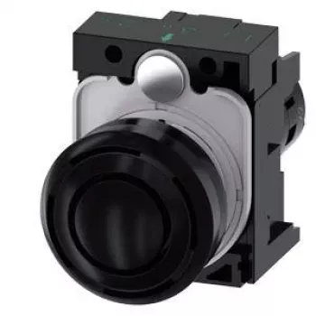 Avertisseur acoustique Siemens SIRIUS ACT 3SU1200-6KB10-1AA0, 22 mm rond, plastique, noir, 24 V AC/DC, IP66/IP67/IP69K