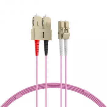 Jumper duplex EFB-Elektronik LC-SC 50/125µ OM4 LSZH violet érika 2,0 mm 30 m O0323.30