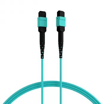 Câble de raccordement matrice EFB MTP-F/MTP-F 12 fibres OM3, LSZH aqua, code B, 0,5 m MTPF12MTPFOM3-0,5