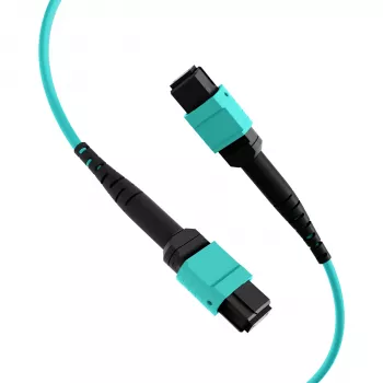Câble de raccordement matrice EFB MTP-F/MTP-F 12 fibres OM3, LSZH aqua, code B, 0,5 m MTPF12MTPFOM3-0,5