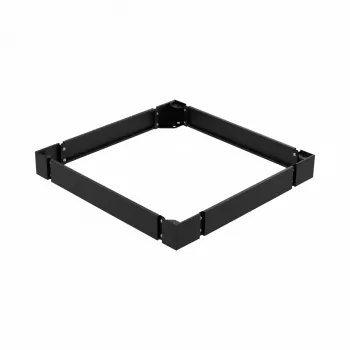 Socle rack EFB PEL-SOK88VV.TS pour armoires de 800 mm de large, 100 mm de haut, noir