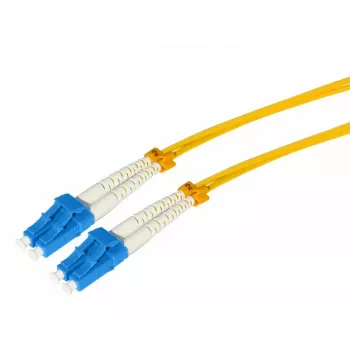 Câble patch fibre optique Tecline HD, 9/125 µm, monomode, OS2, LC duplex vers LC duplex, jaune, 3,0 m 799LL03