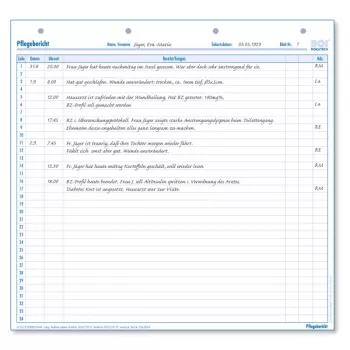 BOI Care Report Forms, Double-Sided, A4, 50 Sheets, White (9206-00304)