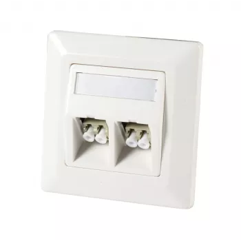 Ensemble de cadres fibre optique EFB ET-25085FO pour 2x E2000, SC simplex, LC duplex, RAL 9010