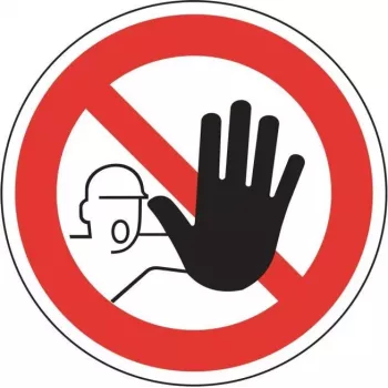 HEIN Industrieschilder 2209 panneau d'interdiction – Accès interdit aux personnes non autorisées, plastique, 200 x 300 mm, ASR A1.3/DIN EN ISO 7010