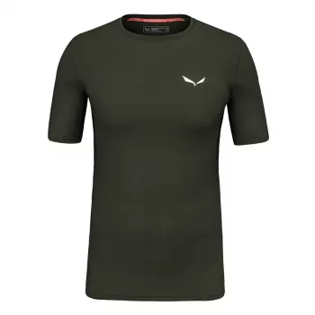 T-shirt thermique homme Salewa Cristallo AMR - Dark Olive XL
