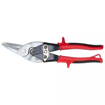 Cisaille à tôle Gedore RED 3301741, coupe à droite, 250 mm, lame dentée, levier démultiplicateur, poignée bi-matière