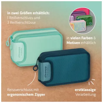 BRUNNEN s'maepp Sweet Colour Code Filled Pencil Case, Green, 34 Pieces, 20 x 7.5 cm 104942150