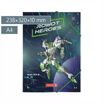 Chemise de classement BRUNNEN ROBOT HEROES DIN A4 bleu foncé menthe 1041604421