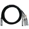 Câble de dérivation d'attache direct BlueLAN compatible Arista CAB-Q-S-2M 40G QSFP vers 4x10G SFP+ passif, 2 m, AWG30 CAB-Q-S-2M-BL