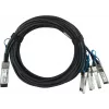 BlueLAN 980-9I48H-00C003 Compatible QSFP28 to 4x SFP28 Passive Copper Breakout DAC Cable, 3m, 100G to 4x25G 980-9I48H-00C003-BL