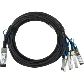 Câble DAC de dérivation cuivre passif BlueLAN 980-9I48H-00C003 compatible QSFP28 vers 4x SFP28, 3 m, 100G vers 4x25G 980-9I48H-00C003-BL