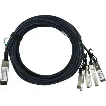 Câble de dérivation à attache directe passif BlueLAN LSWM1QSTK3-BL 40GBASE-CR4 QSFP vers 4x10GBASE-CR SFP+, 1m, AWG30