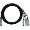 Câble de dérivation directe passif 40G QSFP vers 4x 10G SFP+ BlueLAN 2 m, compatible Centec (CAB-Q-S-2M-CT-BL)