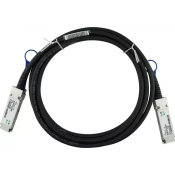 Câble à attache directe BLUELAN compatible Ubiquiti UACC-DAC-QSFP28-3M, 100GBASE-CR4, Infiniband EDR, 26AWG, 3 mètres UACC-DAC-QSFP28-3M-BL