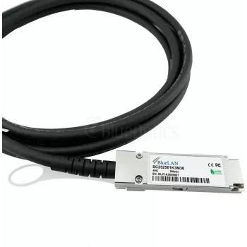Câble à attache directe BlueLAN QSFP+ 40G 3 m, 40GBASE-CR4, cuivre Twinax, passif, compatible H3C QSFP-40G-3M-CM-BL