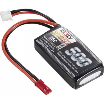 Reely LiPo Battery Pack 7.4 V 500 mAh 2S 25C Softcase with BEC Connector RE-7851726