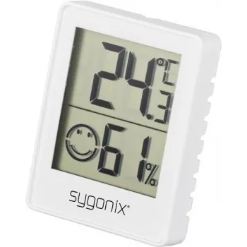 Thermo-hygromètre numérique Sygonix SY-5267052 blanc