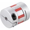 Reely Rigid Shaft Coupling for 6 mm Shaft, Outer Diameter 30 mm, Aluminum, Silver (RE-8660205)
