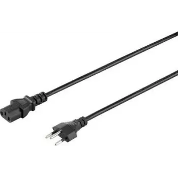 Câble d'alimentation IEC C13 Sygonix SY-5042720, fiche Schuko coudée CEE 7/7 vers prise IEC C13, 2 m, noir