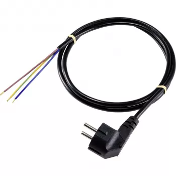 Câble de raccordement électrique Sygonix SY-5043484 noir 2,00 m