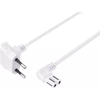 Câble d'alimentation Sygonix SY-5043434 CEE 7/16 vers IEC C7 blanc 1,5 m