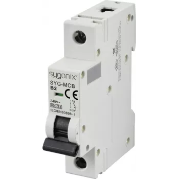 Disjoncteur miniature Sygonix SY-6437976 SYG-MCB 1P/B2/6KA 1 pôle 2 A 240 V/AC