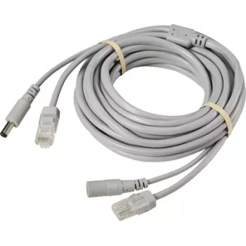 Sygonix SY-6441788 câble de rallonge pour caméra de surveillance BNC + alimentation DC 20 m, noir