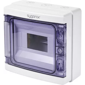 Sygonix SY-5491852 petit coffret de distribution en saillie, 8 modules, 1 rangée, blanc