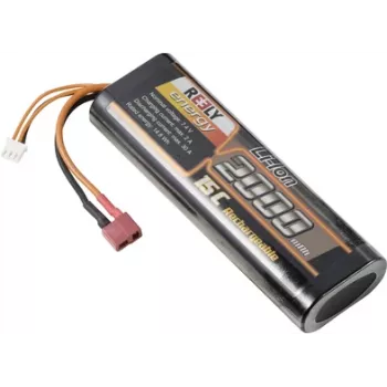 Batterie d'émetteur Reely 7,4 V 2000 mAh 2S Li-Ion avec fiche T (RE-7853523)