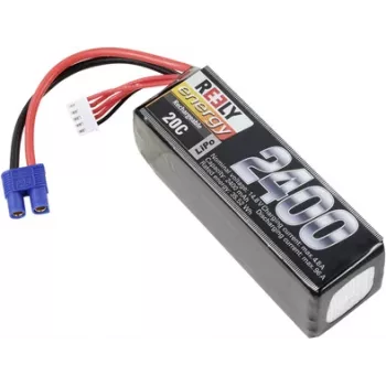 Batterie LiPo Reely 14,8V 2400mAh 4S 20C Softcase EC3 RE-7853466