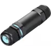 Connecteur de câble étanche Sygonix SY-5498972 avec bornes à vis, IP68, 3 pôles, 32 mm x 118 mm, noir