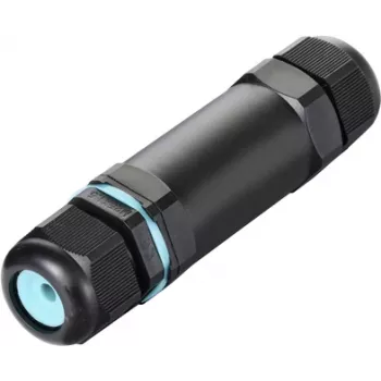 Connecteur de câble étanche Sygonix SY-5498972 avec bornes à vis, IP68, 3 pôles, 32 mm x 118 mm, noir