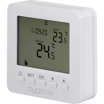Thermostat d'ambiance sans fil Sygonix SY-6805680 SY02B05RF montage en saillie programme hebdomadaire