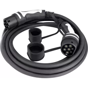 Câble de recharge pour véhicule électrique Type 2 vers Type 2 Sygonix SY-5836548 7 m 11 kW 20 A triphasé IP65 noir