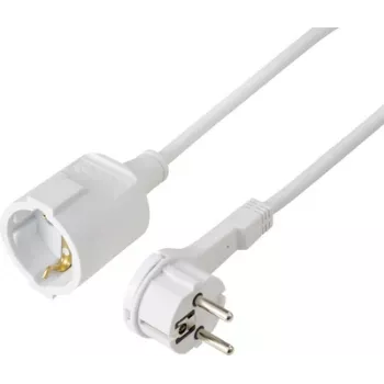 Rallonge Sygonix SY-7165300 16 A blanche 5 m H05VV-F 3G 1,5 mm²