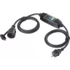 Rallonge avec interrupteur différentiel portable PRCD Sygonix SY-6052178 230 V/AC 3 m noir IP44