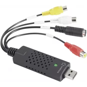 Renkforce RF-VC-120 Video Grabber with Video Editing Software, Plug and Play (RF-5044660)