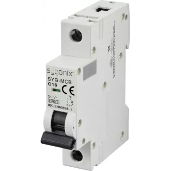 Disjoncteur miniature Sygonix SY-6440982 SYG-MCB 1P C16 6kA 16 A 240 V AC