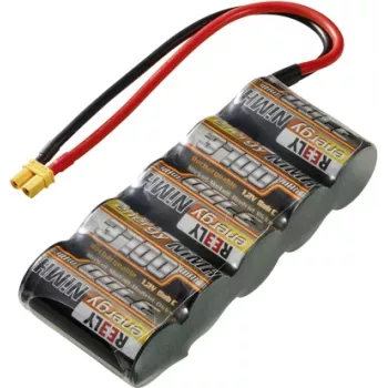 Pack d'accus NiMH Reely 6 V 3700 mAh 5x Sub-C côte à côte XT30 (RE-7853241)
