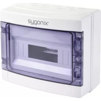Petit coffret de distribution en saillie Sygonix SY-5491854, 12 modules, 1 rangée, blanc