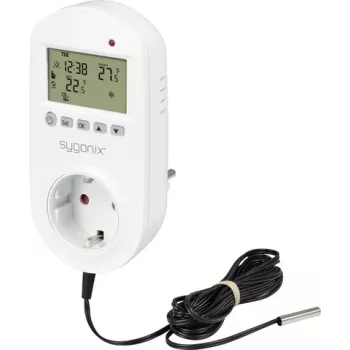 Prise thermostat universelle Sygonix SY-6824098 avec programme hebdomadaire