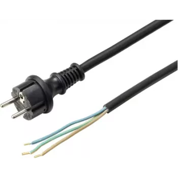 Câble d'alimentation secteur Sygonix SY-6029108 Schuko vers IEC C13 3 m noir