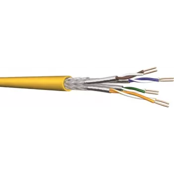 Draka YelloNet 1000 Câble de données Cat.7, simplex, 1000 MHz, 4x2xAWG23/1, Cca, touret 500 m 60112099