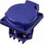 Sygonix SY-6746376 Prise Schuko IP44 bleue